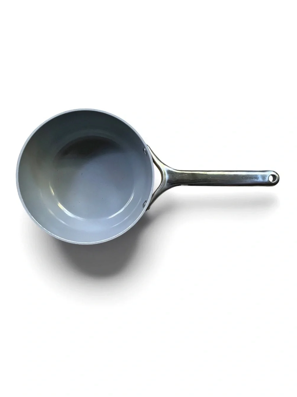 Caraway Non-Stick Ceramic 3 QT Sauce Pan in Marigold, MSRP $135